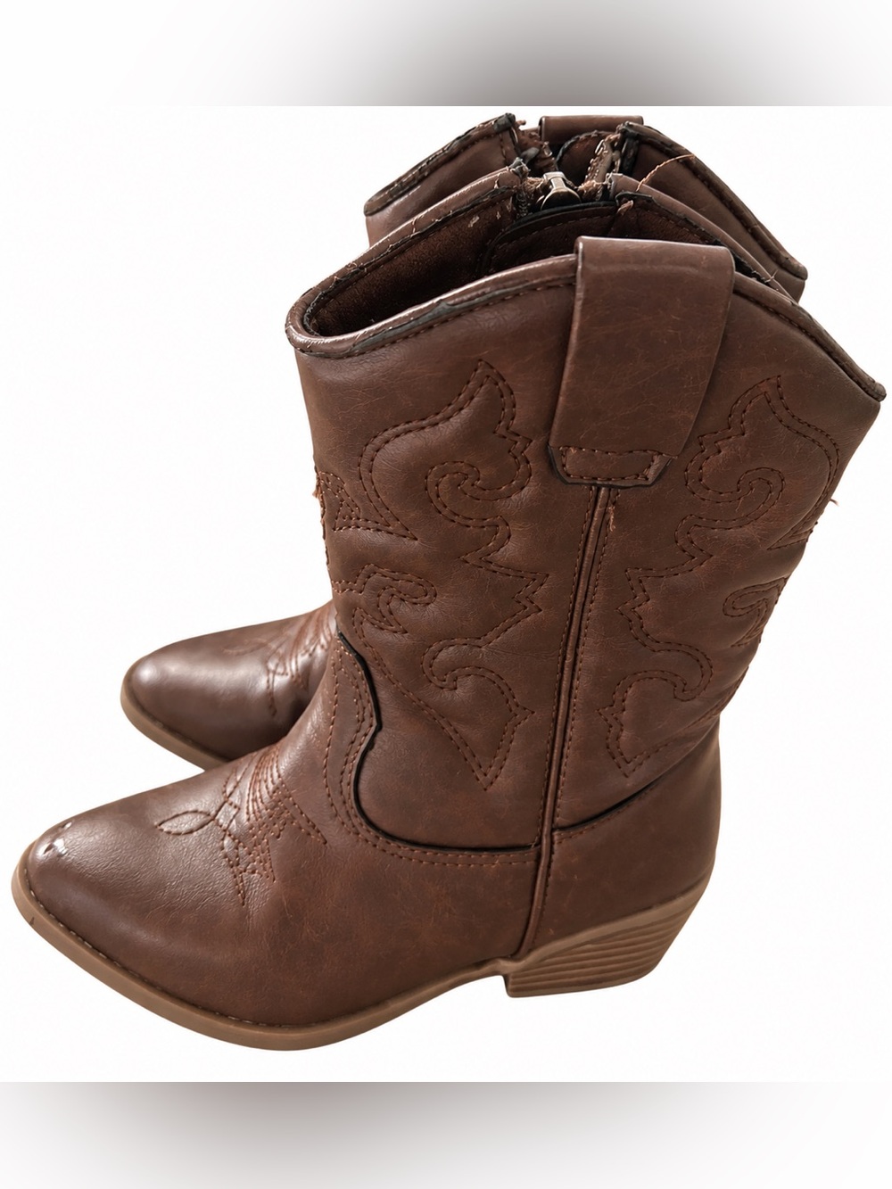 Tucker + Tate Toddler Girls Size 7 Brown Western Cowboy Boots